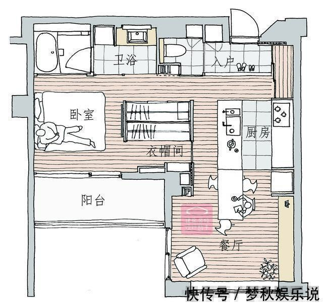 衣帽间|日本70后夫妻的52㎡住宅,低成本布置出最朴实的精致,好温馨