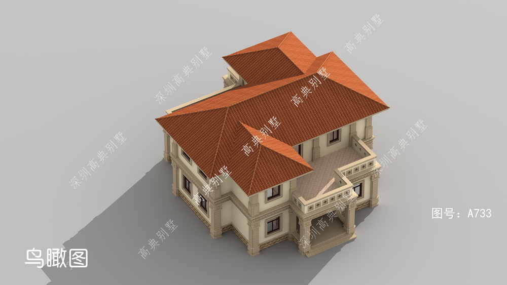 小别墅|这款欧式小别墅,既美观大方,又富有层次感。