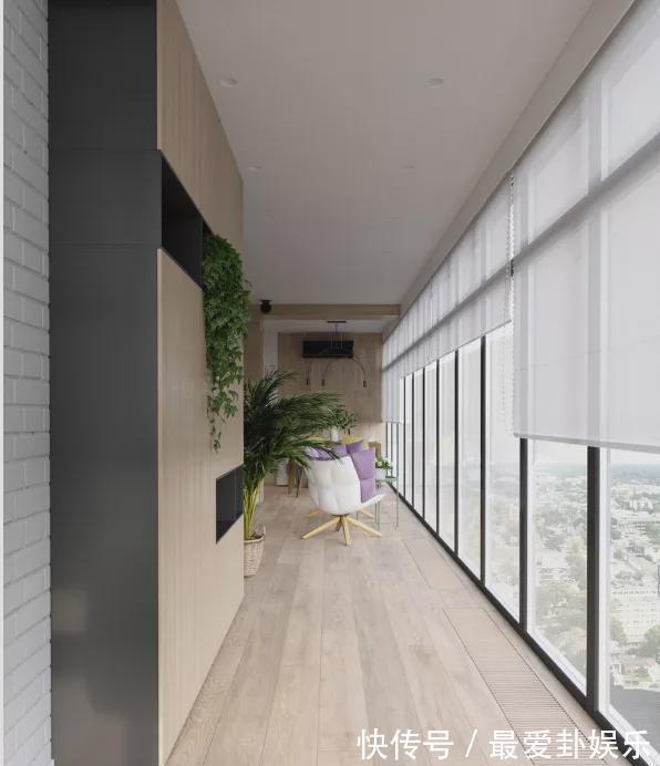 落地窗|126㎡简约新房,朋友说像设计图,开放式厨房还有超大落地窗