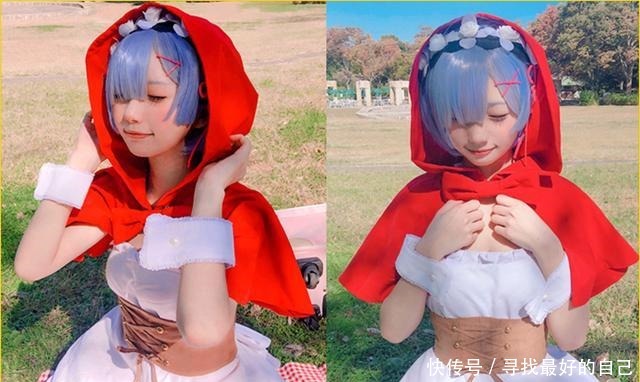 走出异世界的蕾姆“老婆”,只有她能够用长筒漆黑袜,扮演出气质