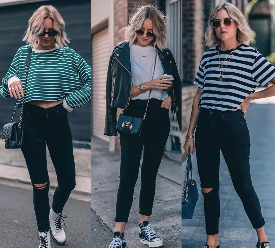 小黑裤|阔腿裤过时了，今年秋季流行“小黑裤”，小个子穿显高又时髦