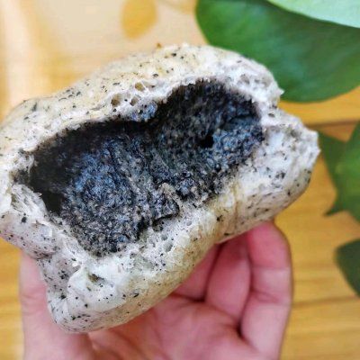 面团|黑芝麻奶酪小餐包