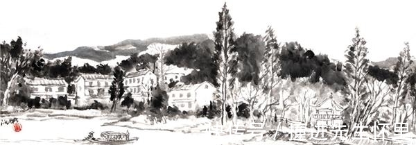 江南春!水墨丹青桃花源