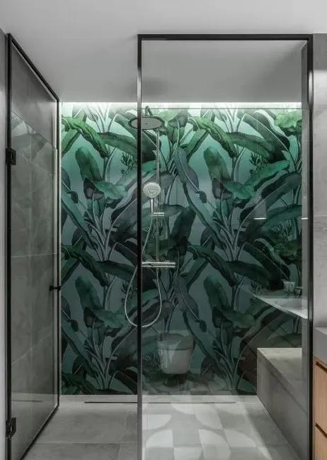 装修|108㎡现代简约风三室装修,用这样的木格栅做隔断,好美呀