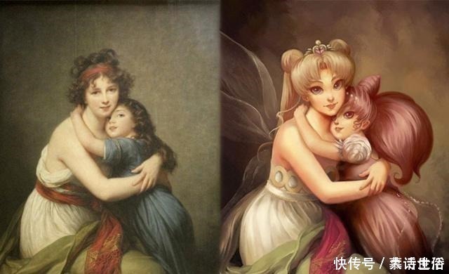 蒙娜丽莎|当世界著名油画换成动漫脸,这样的蒙娜丽莎、达芬奇看到都会抓狂