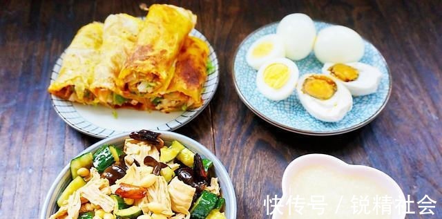 晒晒一家三口的早餐,7天不重样,每天一大桌,做法不难还好吃