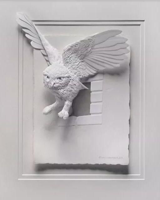 作品|意大利艺术家 Calvin Nicholls 纸雕作品