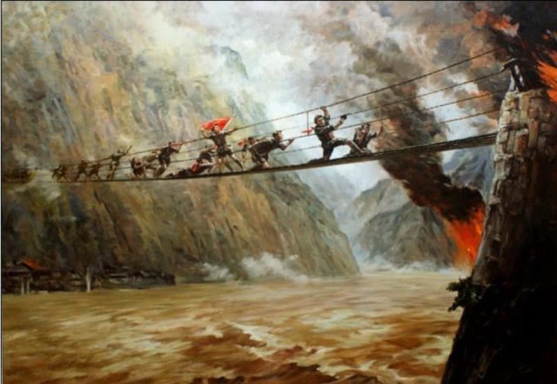 木板|飞夺泸定桥,敌军为何只拆掉木板而不弄断铁链,幸存老兵揭开真相