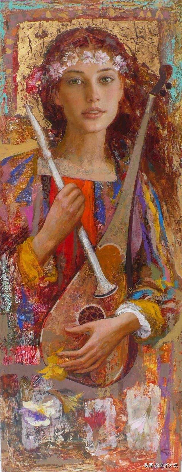 班牙!美丽的西班牙女郎英国浪漫主义画家女性人物油画欣赏