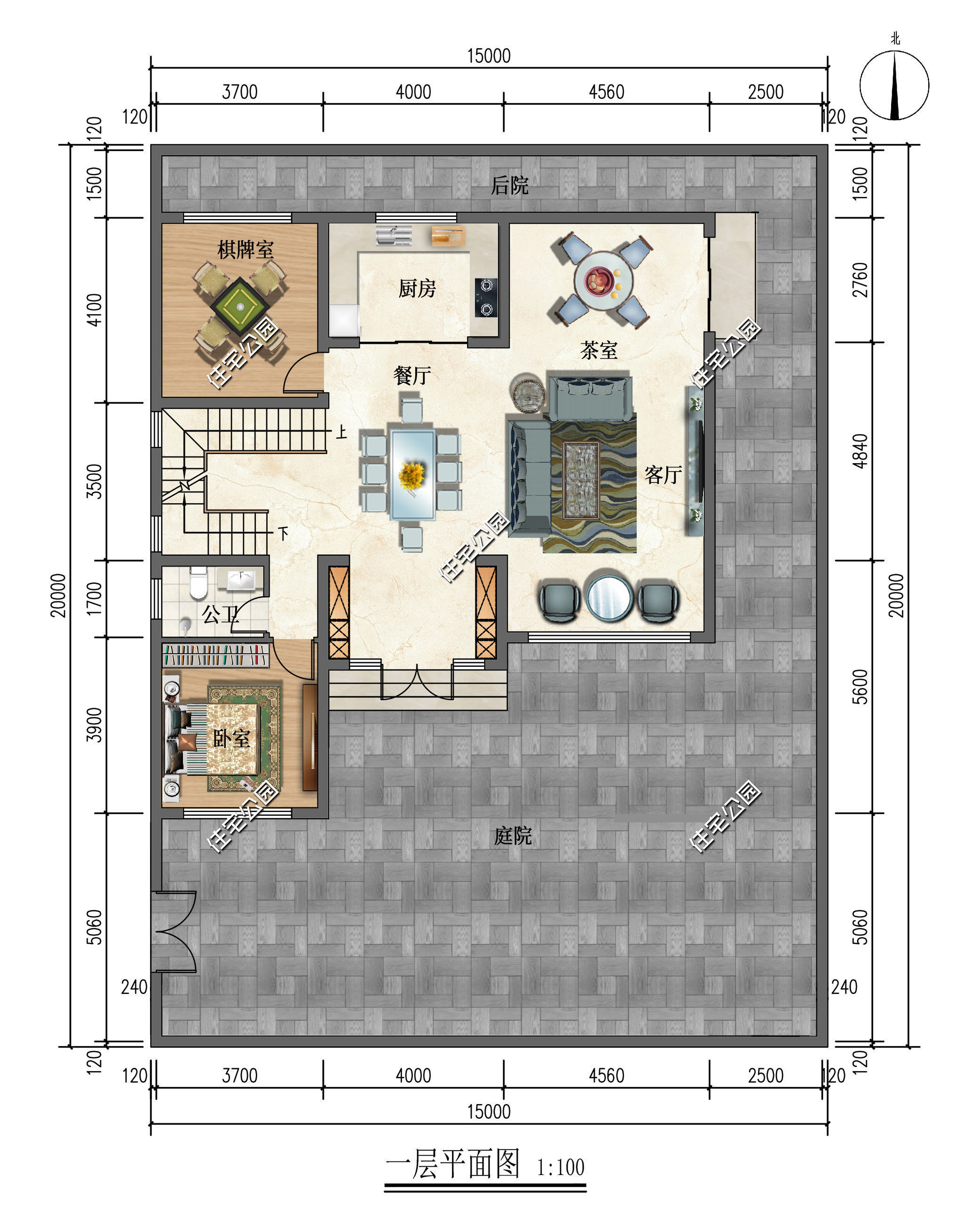 小院|古色古香的三层中式小院,15×20米占地仅137平?