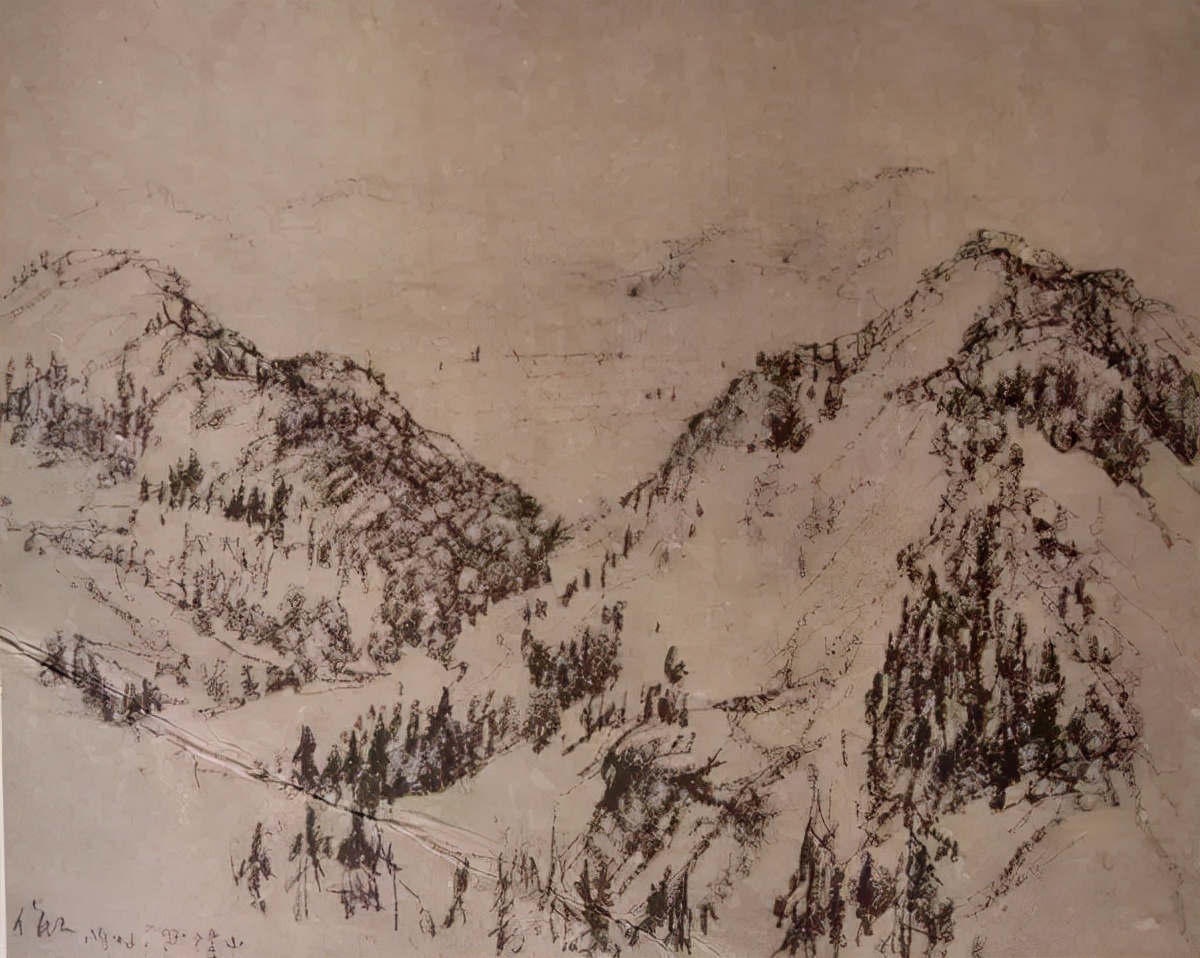 画稿!吴作人吴老先生画稿