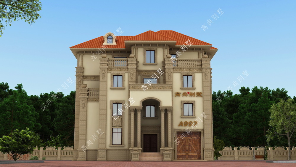 外观|这款四层欧式别墅,不过时,外观精美。