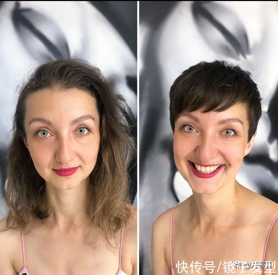 剪短 发型这样换,效果就是不一样,美到就像变个人