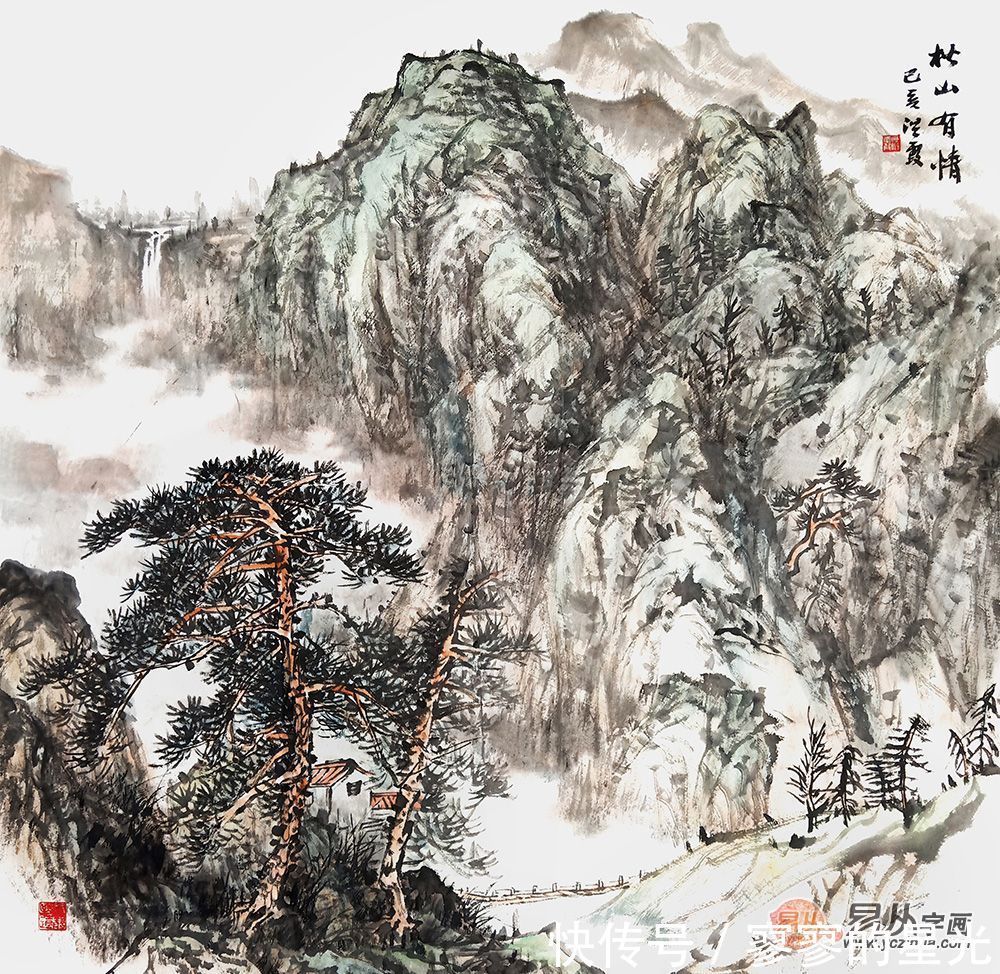 山水画$赵洪霞山水画 诗意韵无穷 风光无限好