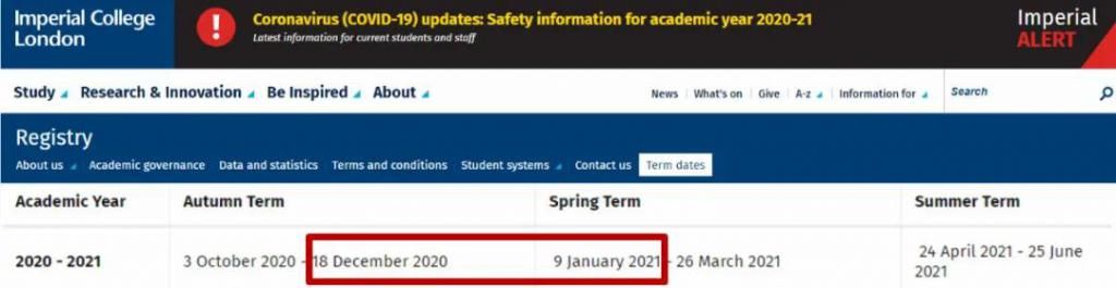 假期|英国Top 10大学圣诞假期时间表，要停止审理申请啦！