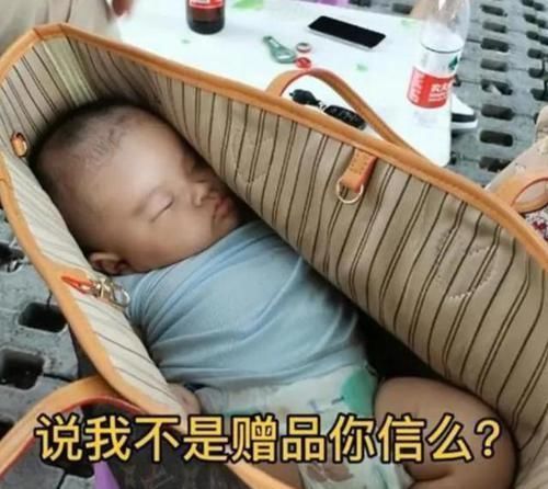 孩子|“最无奈宝宝”火了,父母吃烧烤嫌娃碍事放进包里,网友:捡来的