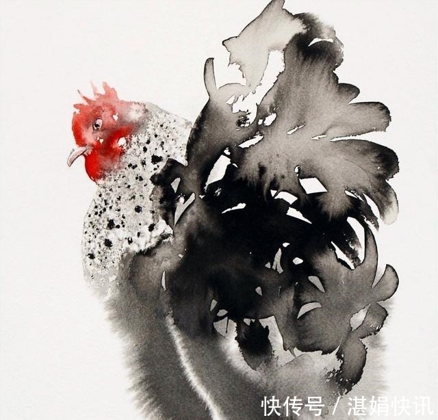 恩德雷!水墨是中国传统绘画,老外用它画动物——别说另有一番意境