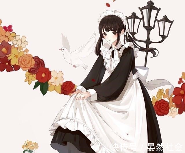 小姐姐|画师绘制鲜花风格女仆装,你最在意的花朵,代表着哪个小姐姐