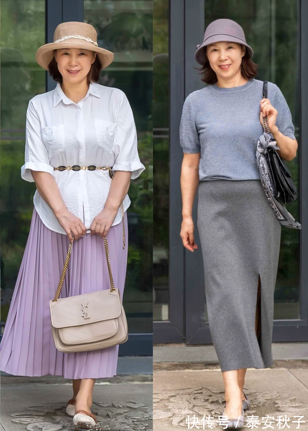 穿搭 这才是:55岁女人该有的穿搭!简约随性,凸显成熟美!