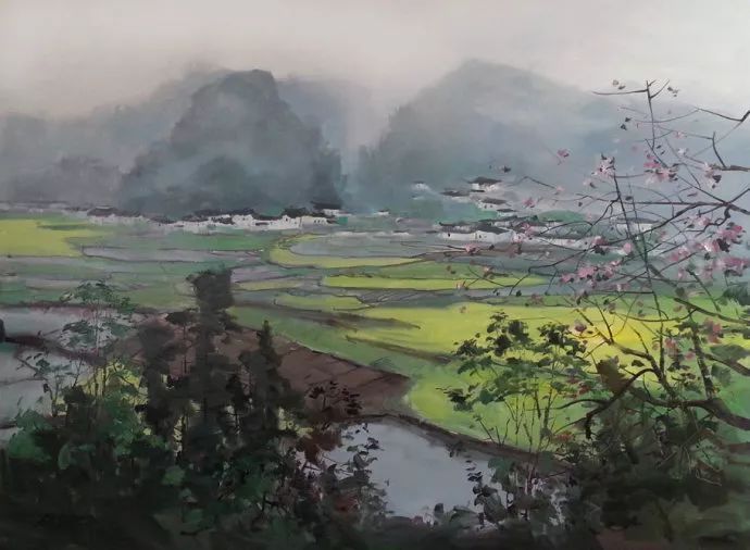 笔触|国画意境,油画笔触——石建都 笔下清新唯美的诗意油画
