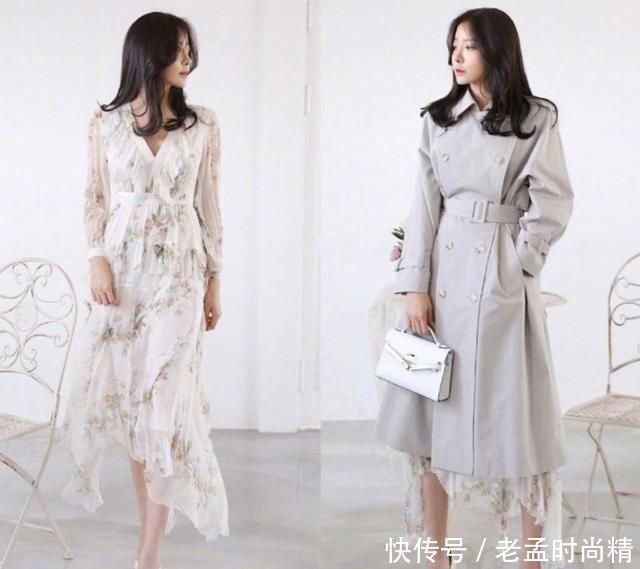 风格简单浅色系穿搭, 凌乱的披肩发慵懒舒适, 配高跟鞋女人味十足