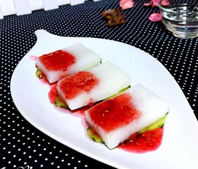 高级|很高级的一道甜点哦,果酱山药,口感绵软的滋味哦