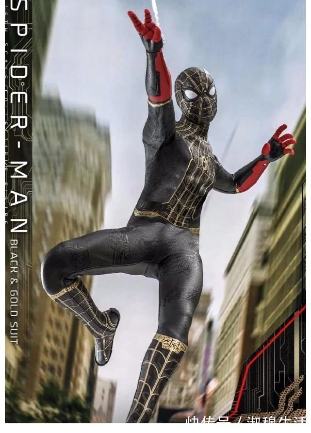 斯塔克|蜘蛛侠会魔法了?《蜘蛛侠:英雄无归》黑金战衣曝光