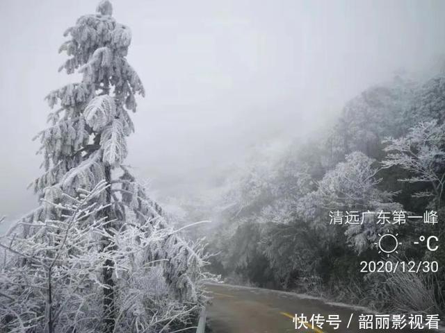 广东第一峰“下雪”啦，玉树琼楼美得让人心醉