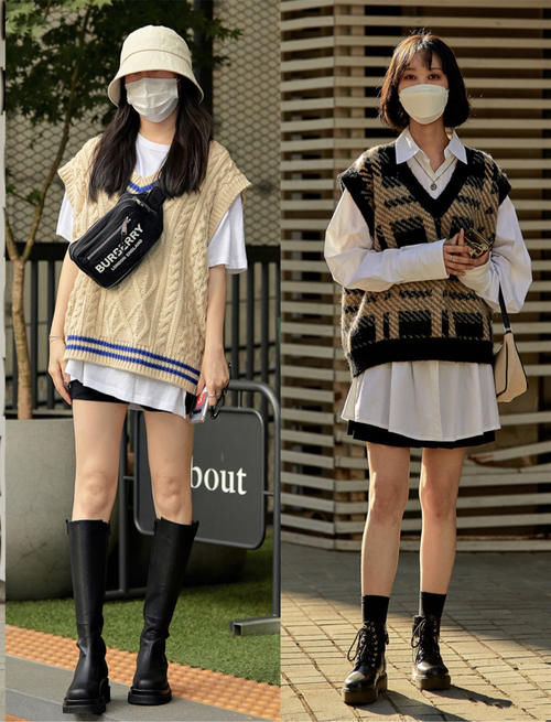 韩国女生真的太会穿了!14套早春穿搭,休闲又率性适合小个子