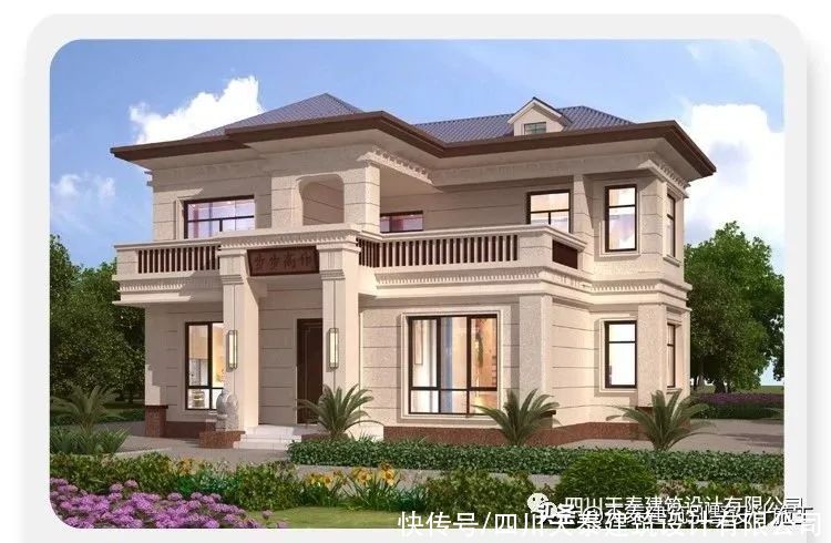 卫生间|四川泸州二层乡村别墅 带大露台设计 农村建小洋房别墅施工图纸