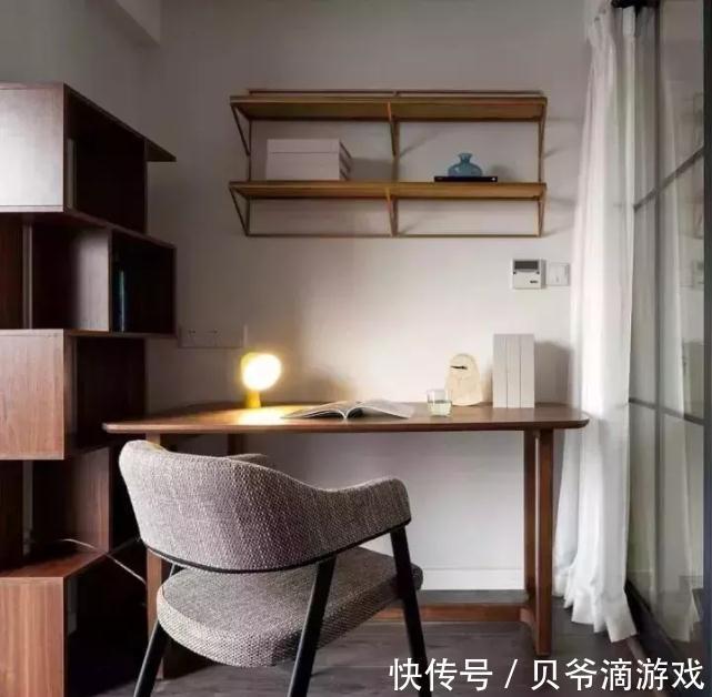 飘窗|不用专门预留书房了,这种卧室书房一体的设计最实用!