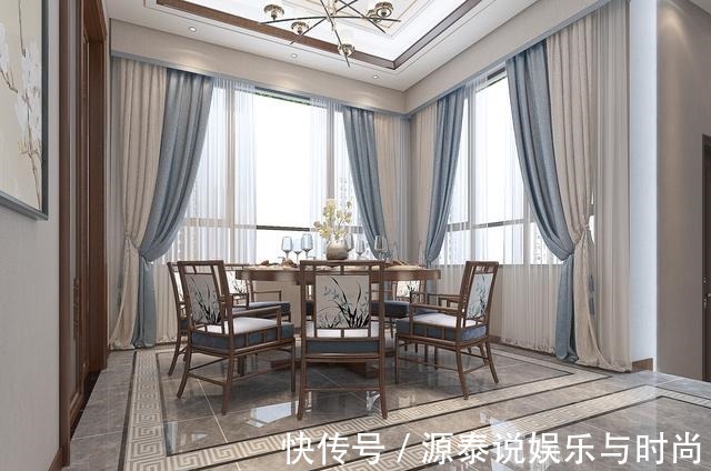 胡桃木|男主坚持要装中式风，以胡桃木搭配灰色调，效果出来引太多人模仿！