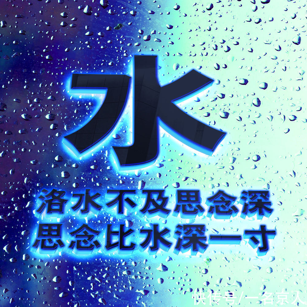 白萍|爆款蓝色质感雨滴头像，梦幻百家姓创意壁纸，21张为你而来