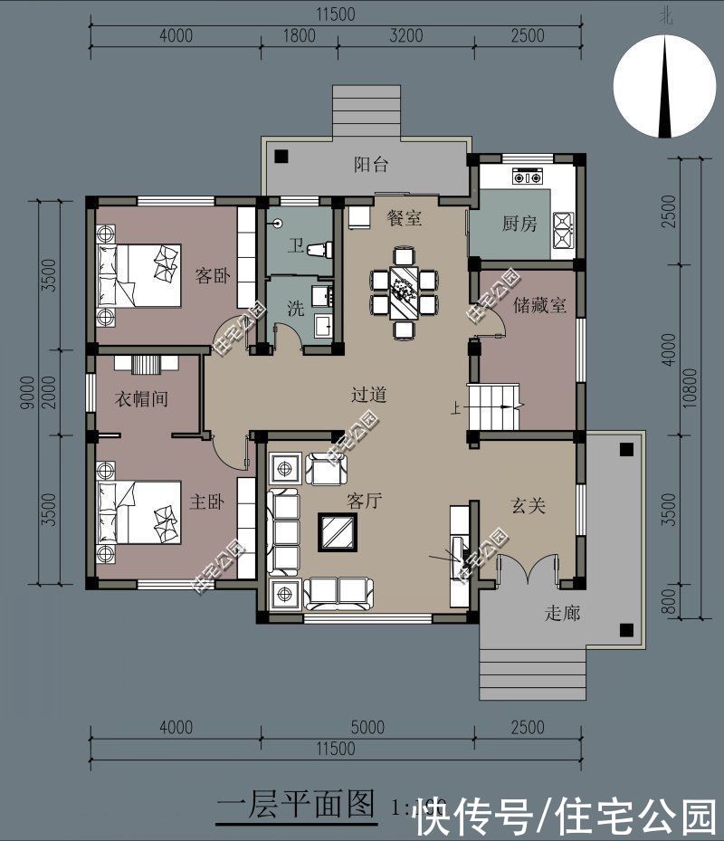露台|谁说农村别墅一定要有罗马柱?看看这10套户型,每套颜值都很高
