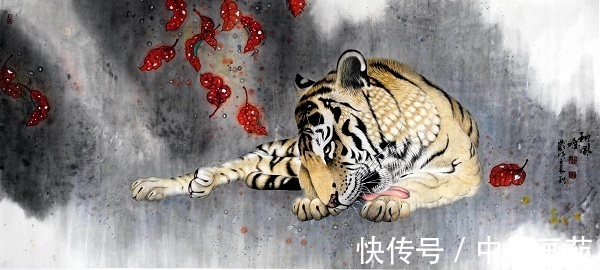 中国书画报@禅福迎春-东北画虎名家葛艳斌2022年迎春虎画展