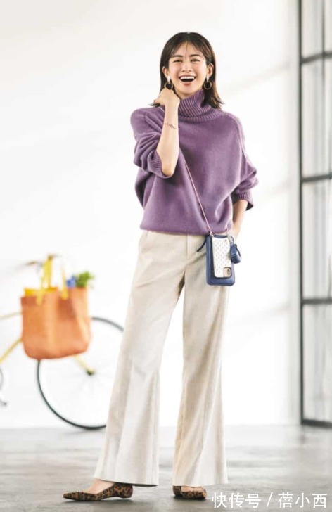 开叉裤|让人一眼就沦陷的早春毛衣穿搭,复古时髦还优雅,重新定位高级感