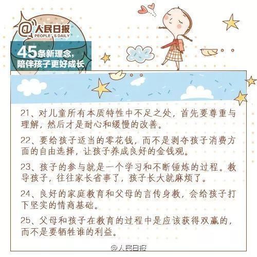 孩子|人民日报:45条陪伴孩子的新理念,值得收藏!