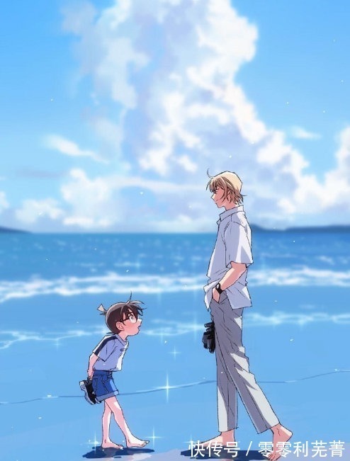 小兰|画师笔下的名侦探柯南,安室透好像柯南的亲哥哥