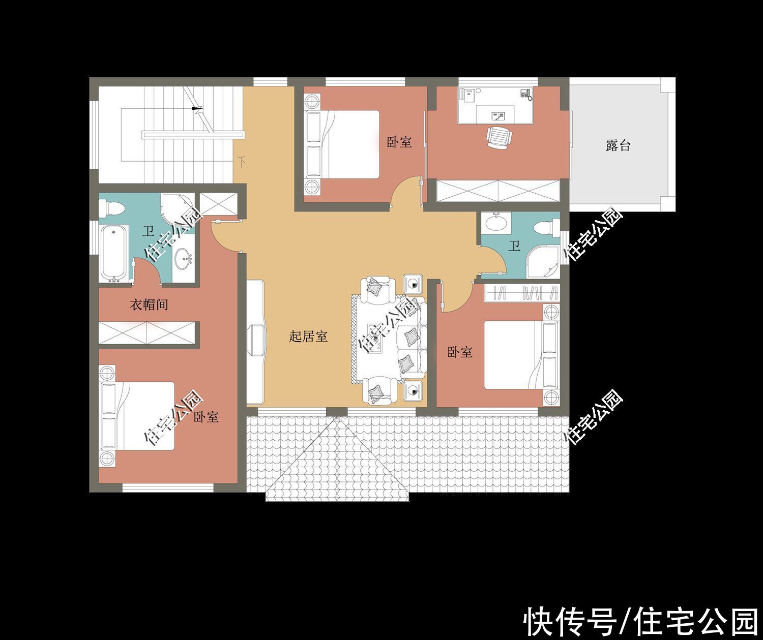 占地面积|10套柴火灶户型推荐，实用性不输城里小区房，尤其是第6套太美了