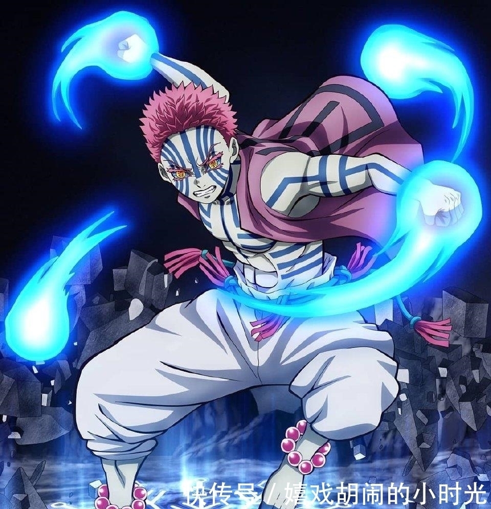 同人|画师绘制《鬼灭之刃》同人,角色开启大招的瞬间,弥豆子太美了