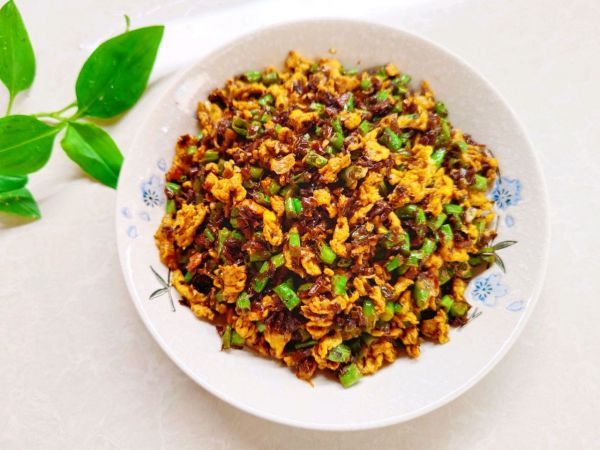 豆角|芽菜鸡蛋炒豆角