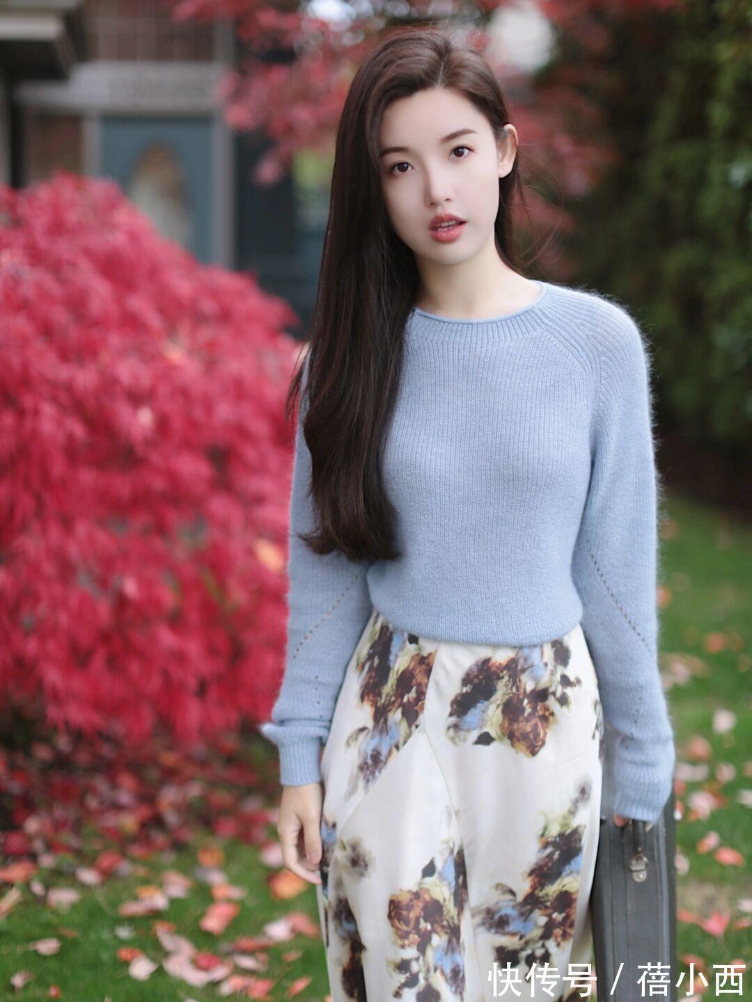 搭配|今年建议多穿“针织衫”和“半身裙”,学会这样搭,优雅到骨子里