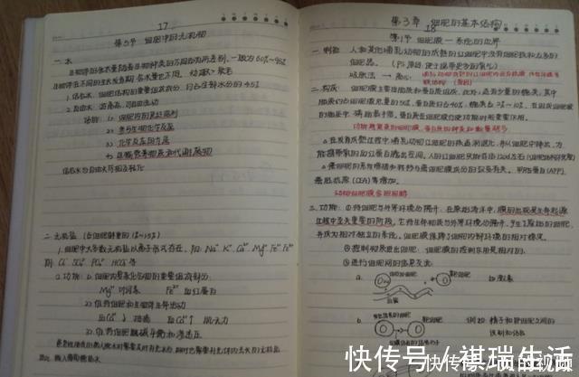 专注力|学霸和学渣有什么差别?看完课堂笔记对比图,差距一目了然