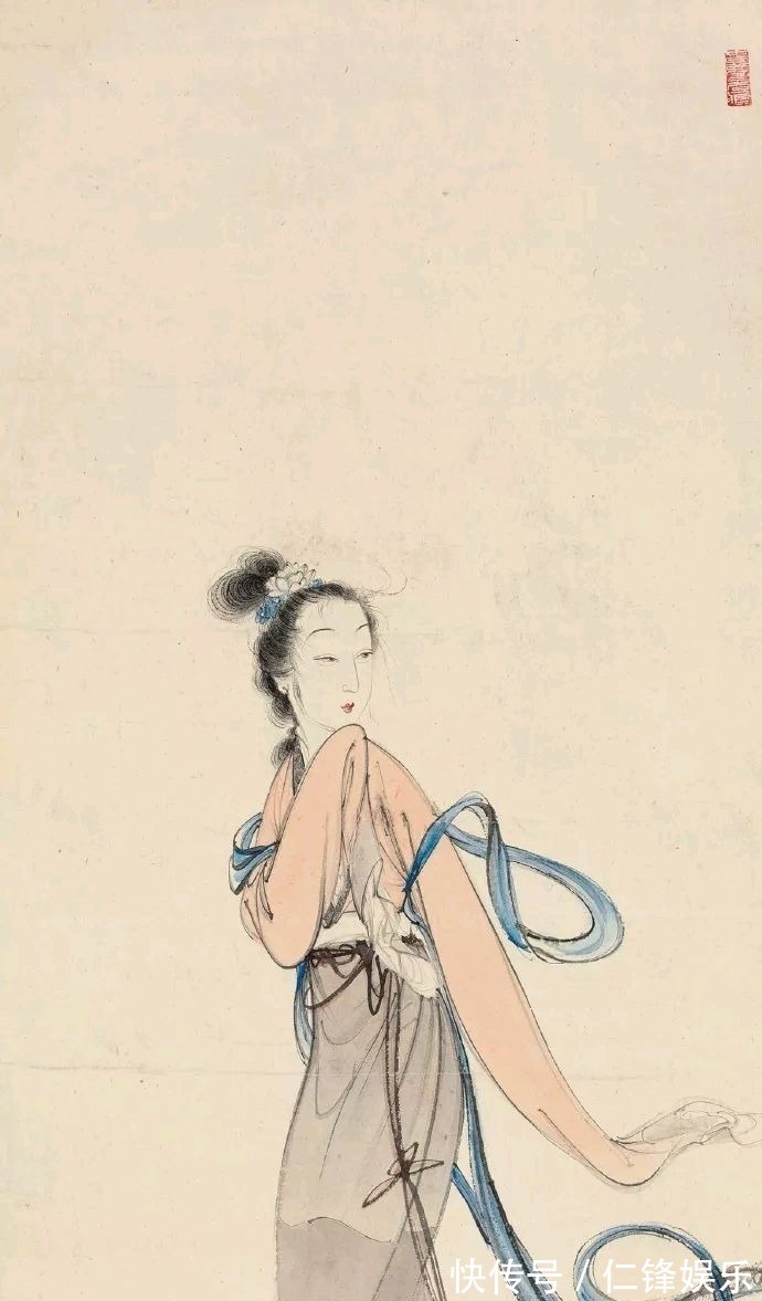 国画界#以仕女享誉画坛|国画大家胡也佛的仕女图,清新脱俗,百看不厌!
