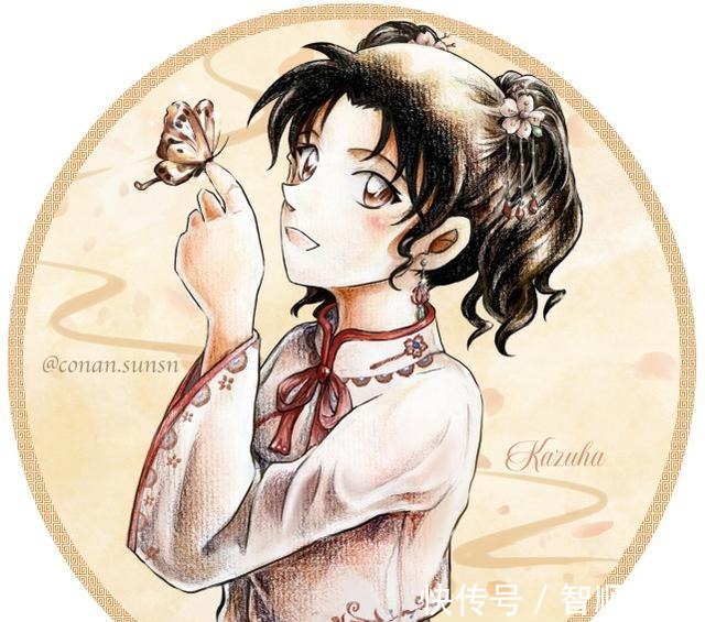 名侦探柯南|当名侦探柯南换上了古装，灰原哀像小仙女，毛利兰太可了