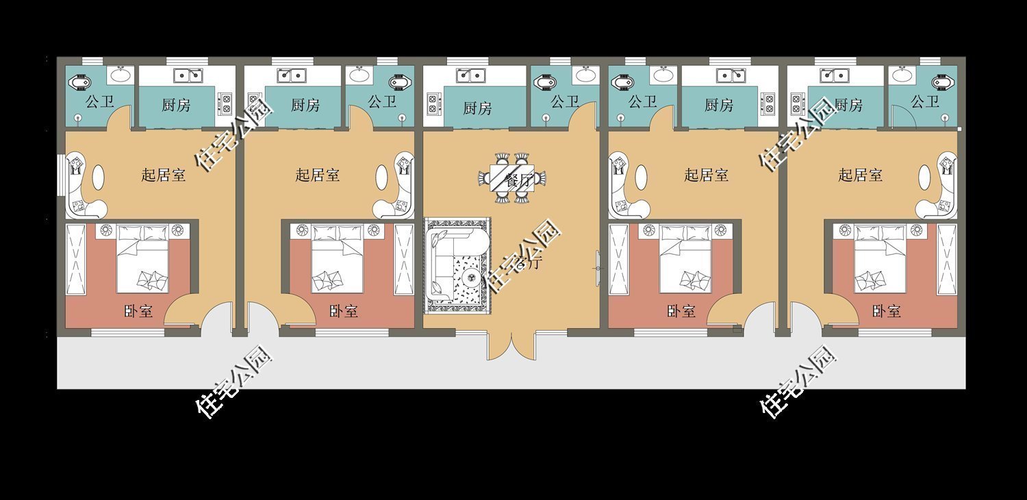 布局|养老房还是一层好,10套一层农村户型,建一栋出来送给父母正合适