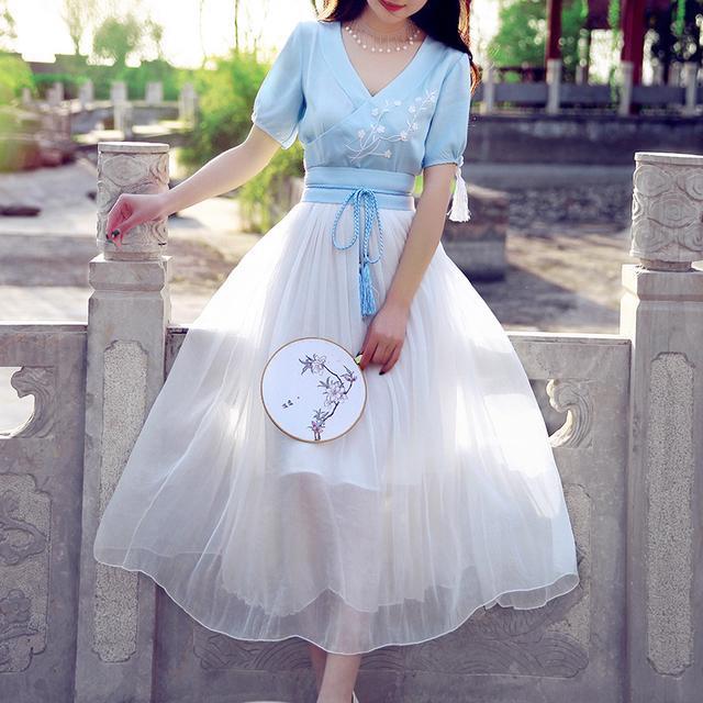 泡泡袖 古色古香中国风改良裙,简直是古风爱好者的福利,太仙了