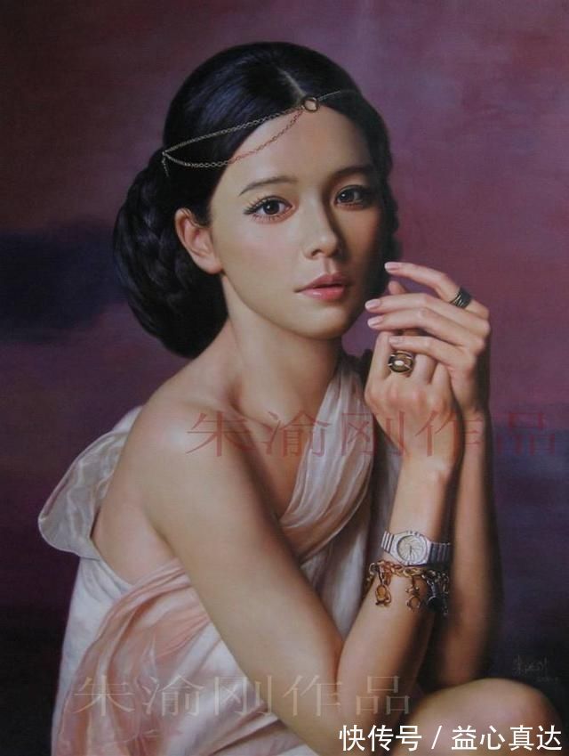 广安职业技术学院@艺术学院教授人体油画中的性感少女,细腻逼真,纤毫毕现