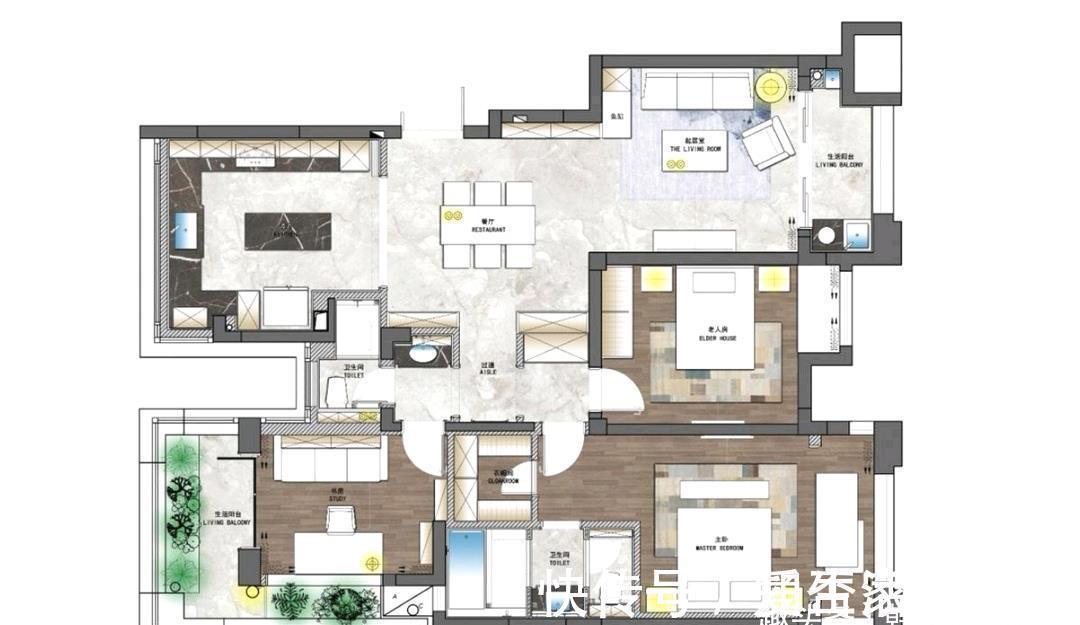 天花板|砸40万装修130㎡新房,中岛台设计是亮点,最爱三段式卫生间