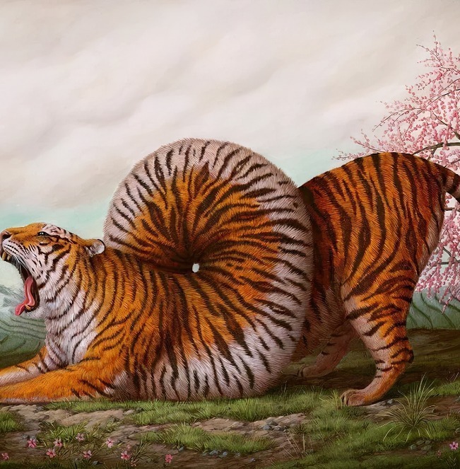 动物们&胆小谨点,插画师笔下的诡异动物看完一秒清醒!